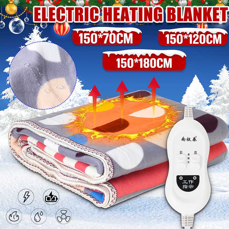Winter Electric Heated Blanket Waterproof Automatic Power-Off Protection Heating Blanket Adjustable Temperature with Controller