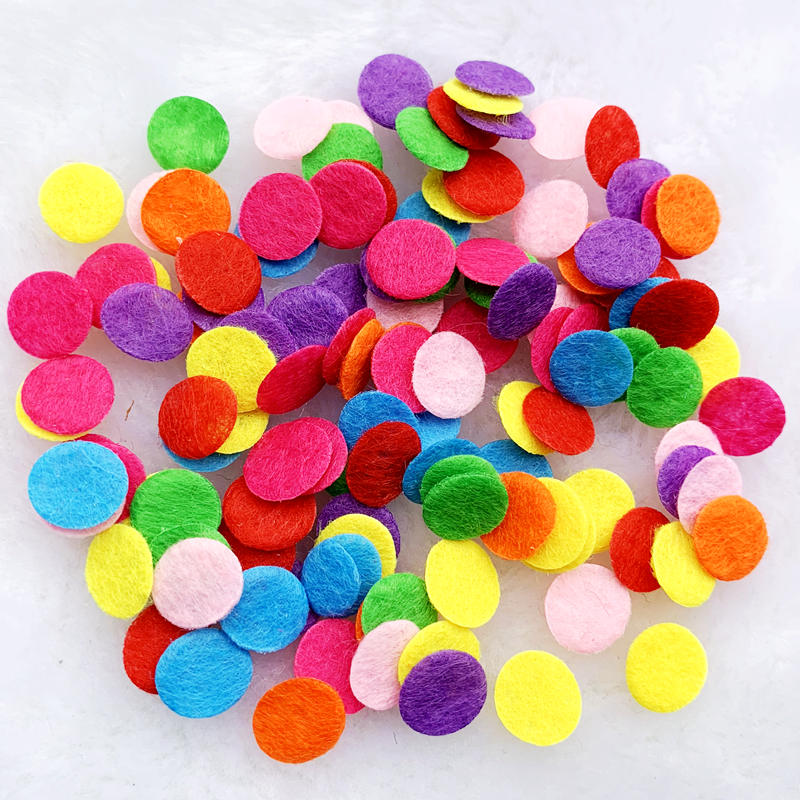 10Mm &amp; 15Mm &amp; 20Mm &amp; 25Mm &amp; 30Mm &amp; 35Mm &amp; 40Mm &amp; 50Mm Kunstmatige Non Woven Vilt Ronde Vilt Doek Vilt Diy Voor Naaien Plakboek Patches: Mix 10mm 800pcs