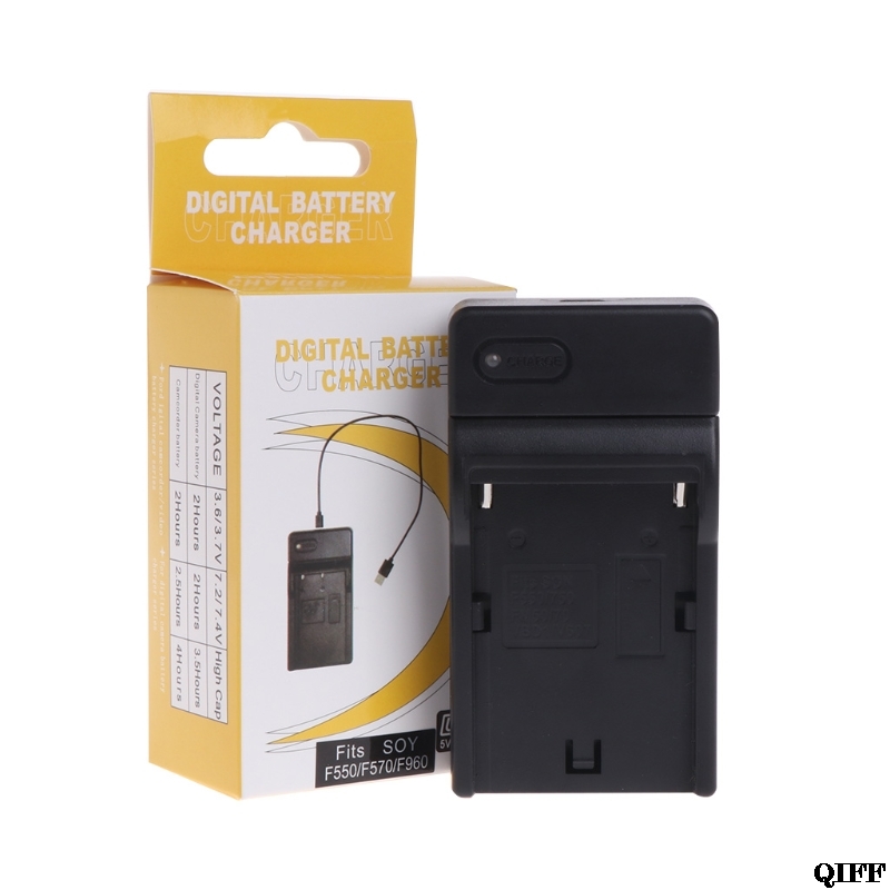 Schiff & USB Batterie Ladegerät Für Sony NP-F550 F570 F770 F960 F970 FM50 F330 F930 Kamera APR28