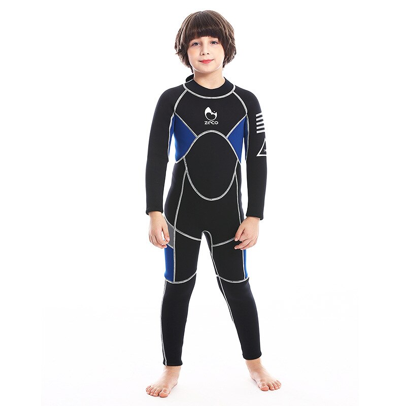 3MM Neoprene Boys Thermal Wetsuits Full-body Children Anti-UV Keep Warm Diving Suits Surf Swimwear Suit for kids