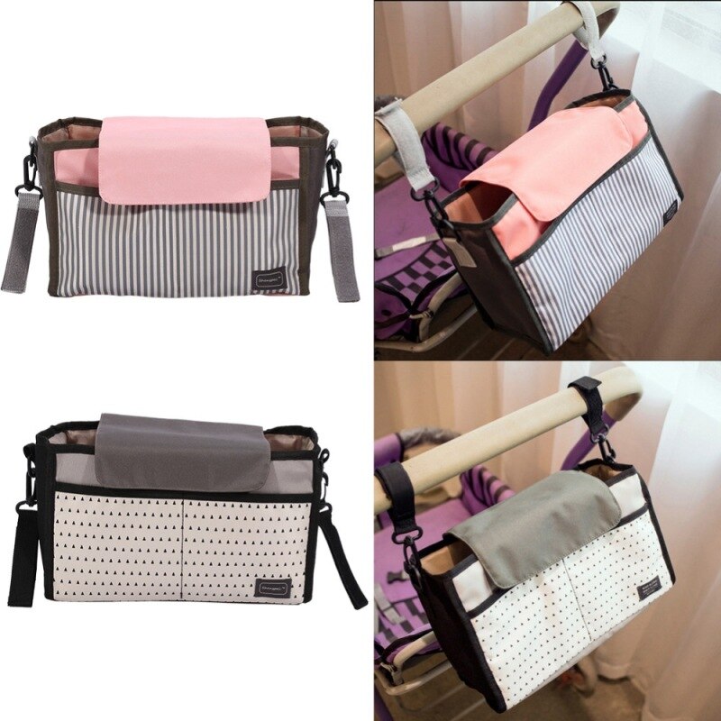 Diaper Bag Baby Feeding Bottle Thermal Bag Mommy Storage Bag Cart Bag (Black)