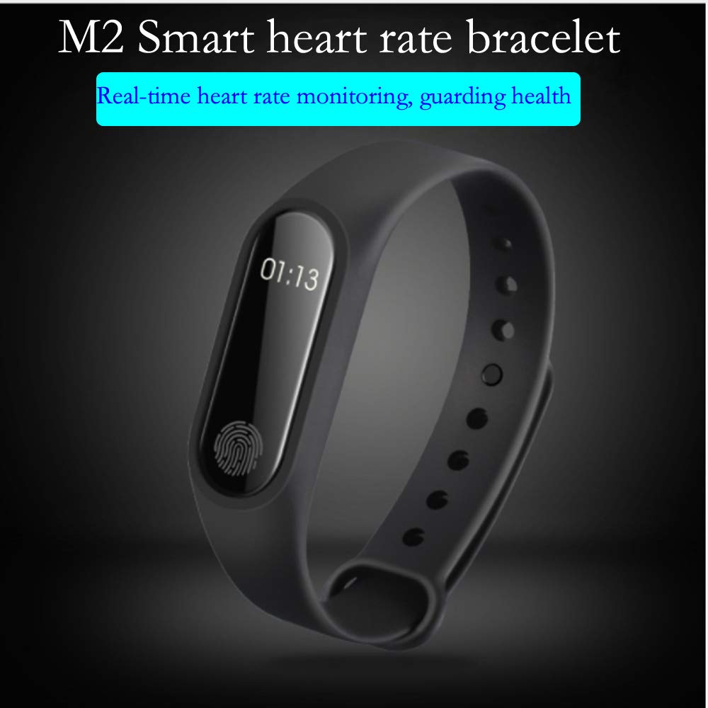 M2 IP67 Smart Bracelet Synchronous Motion Meter Step Counter Bracelet Cycling Heart Rate Monitors Bracelet Fitness Tracker Watch