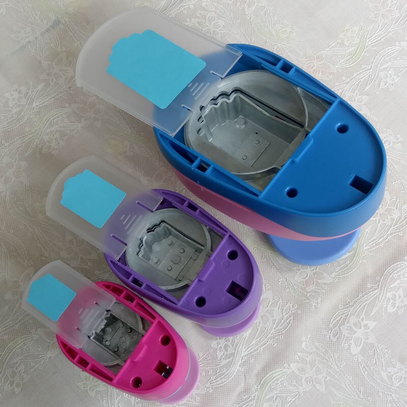 3pcs 1.5'' 2" 3" DIY Paper Tag Card Cutter Scrapbook Shaper Embossing device Hole Punch Kids Handmade Craft DIY Embossers