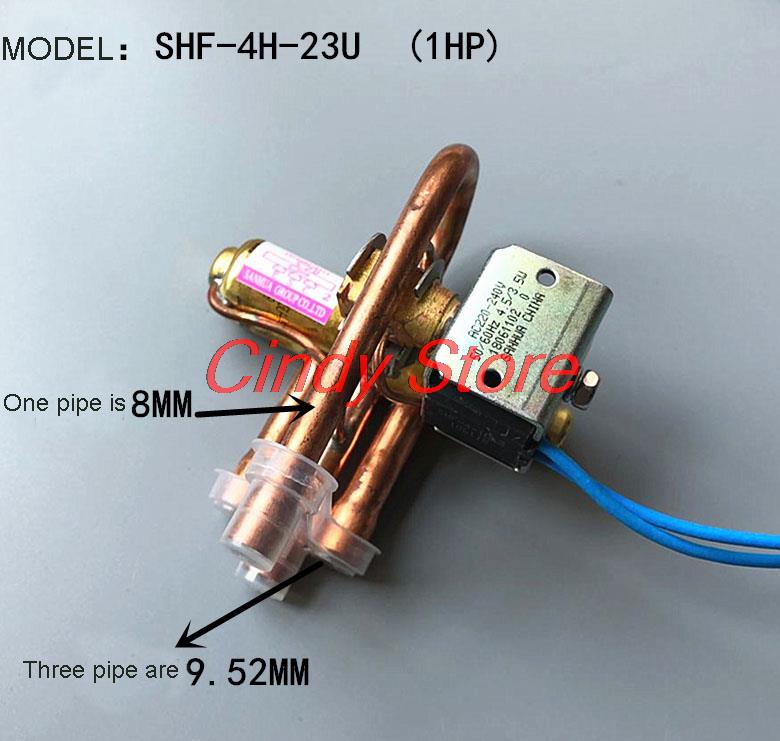 Sanhua Four-Way Heat Pump Reversing Valve With Coil AC220V 1-5P Air Conditioning