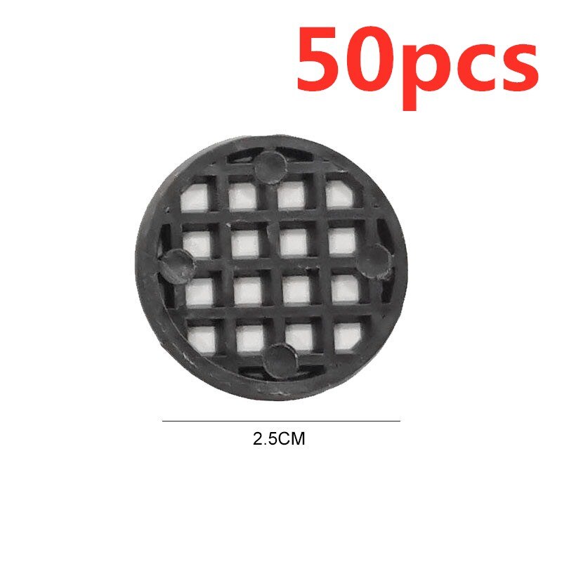 Plastic Flower Pot Mesh Pad Bottom Grid Mat Prevent Soil Loss Leak-proof Pad Anti-corrosion Breathable Net For Office Decoration: 2.5cm 50pcs