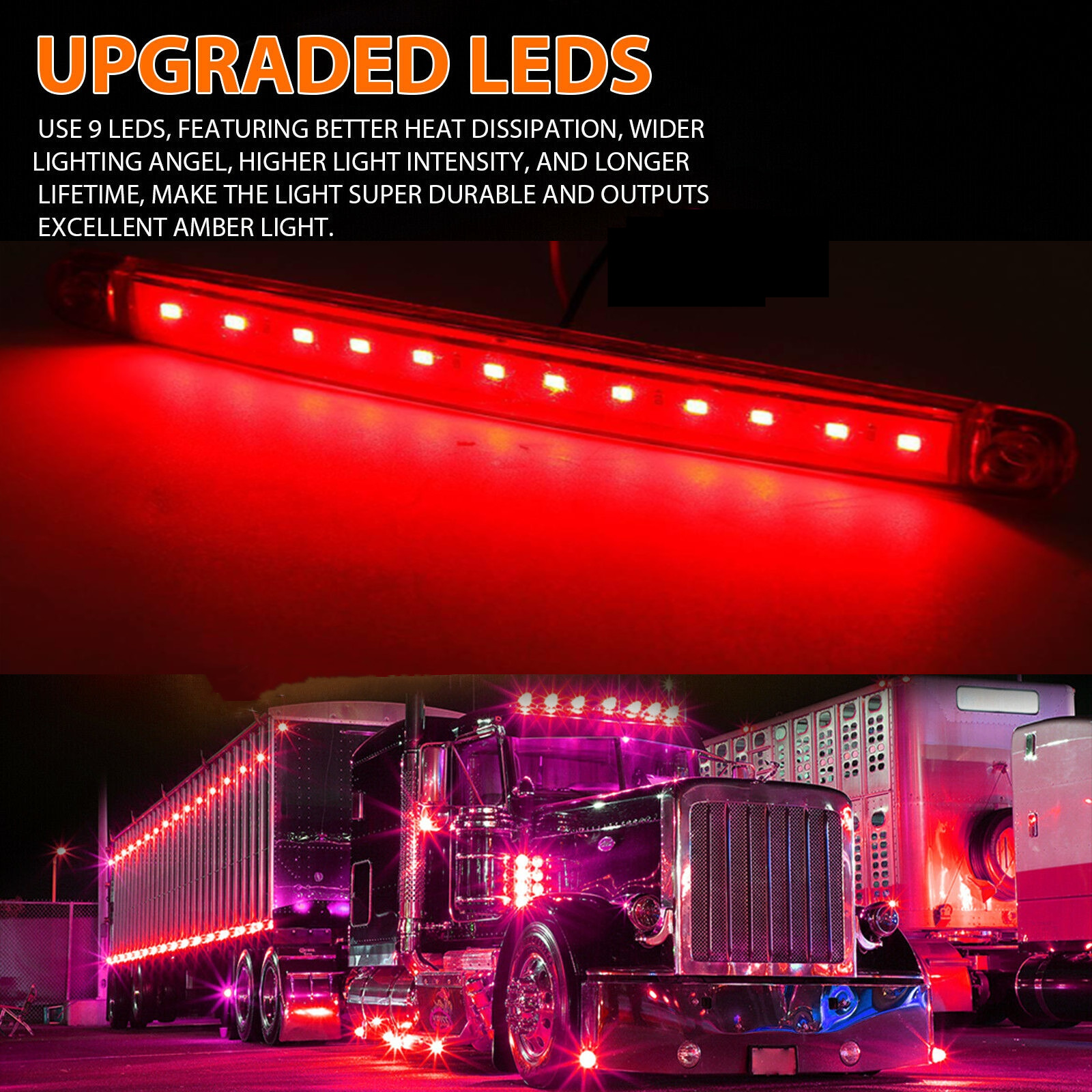Led Marker Lights HEHEMM 10 X 3 LED Car Side Marker Lights Clearance Lamps Trailer Truck Bus Car Light 12V 24V-in Wire Connectors - Foto 5
