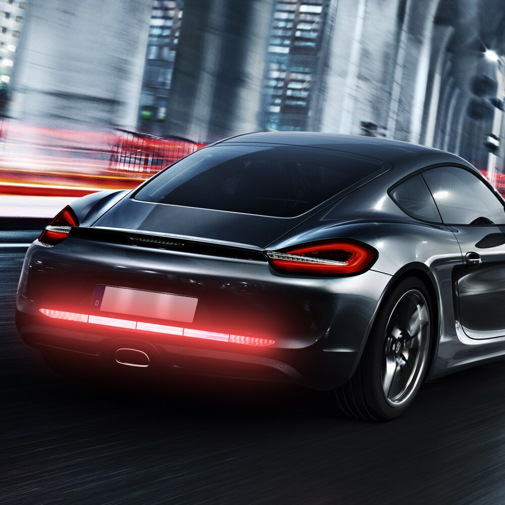 Car Trunk Tail Night Safety Warning Reflective Stickers For VW Volkswagen Golf Polo Passat Tiguan Jetta Touran T-Roc Scirocco