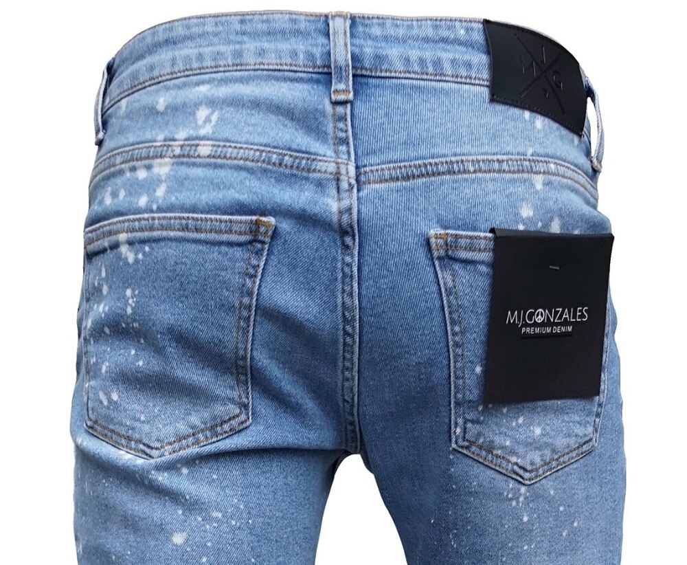 neue Männer Löcher Jeans Kühlen European Männer Hip Hop Zerrissene Dünne Jeans Casual Nostalgischen hosen s