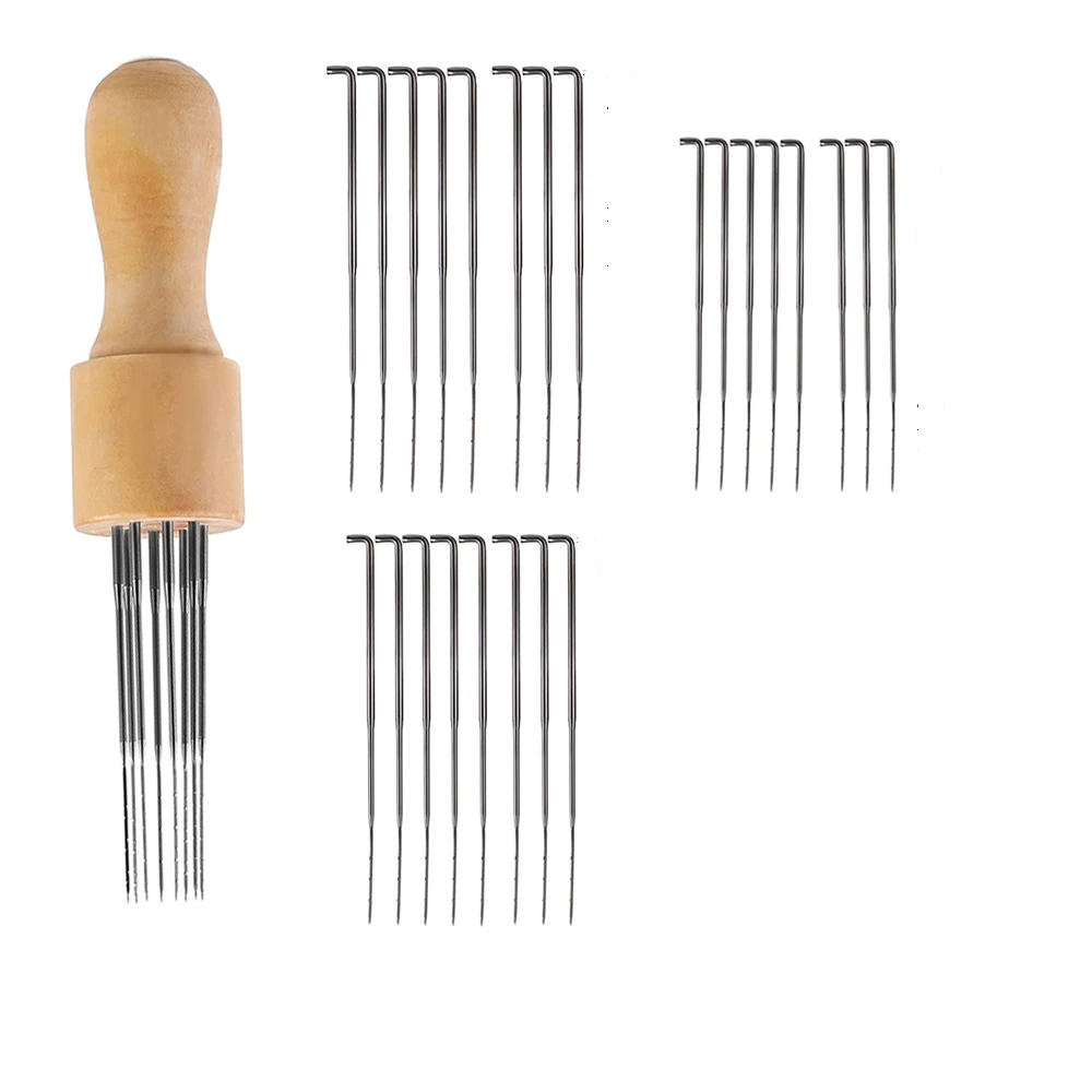 1 ~ 100 stk. uldfilt nålefilt nålefilt startsæt filtenåle filt med fingerhuler gør-det-selv-pakke til filtning: Hvid