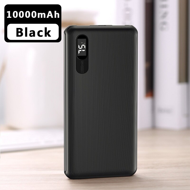 Mcdodo Power Bank 20000 Mah Dual Usb Snel Opladen Powerbank Externe Batterij Bank Voor Xiaomi Iphone 11 Samsung Lg Draagbare lader: 10000mAh Black