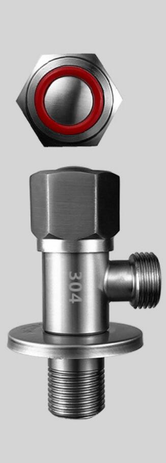 SUS304 Stainless Steel Full Copper Valve Core Triangle Valve Valve Water Heater Kitchen Bathroom Toilet Angle Valve: A-RE