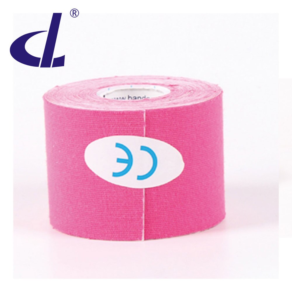 [Original Fabrik] 15 Farbe Kintape Kinesiologie band Baumwolle Elastische Athlet Physiotherapie Verband Für fahrrad Muscle Pain Relief: Rosa