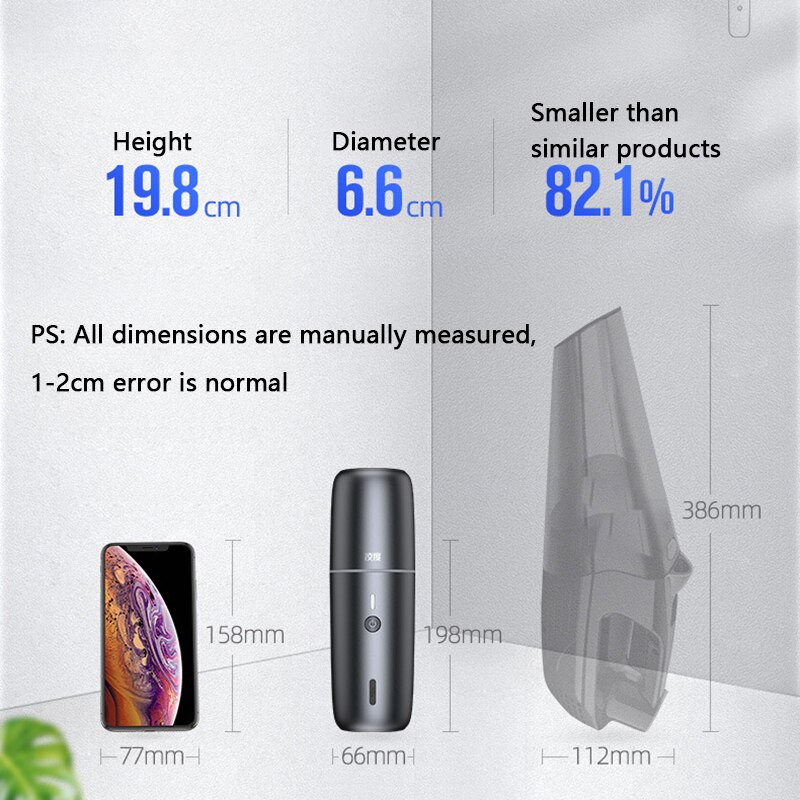 Mini vacuum cleaner wireless 4000Pa Portable Handheld Auto car Xaomi Vaccum Cleaner Interior Home Computer Cleaning