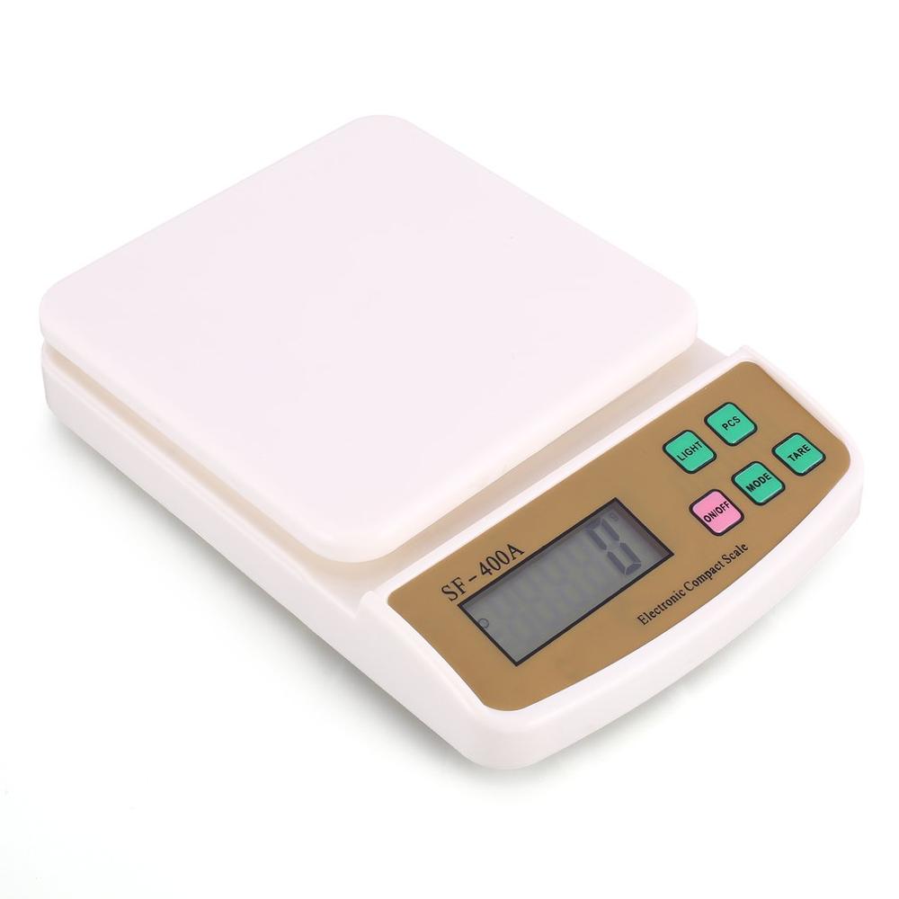 Digital vægt 10000g præcision g/oz/lb/kg tara funktion vægtmåling til køkkenbagning mad te-blad tara vejning