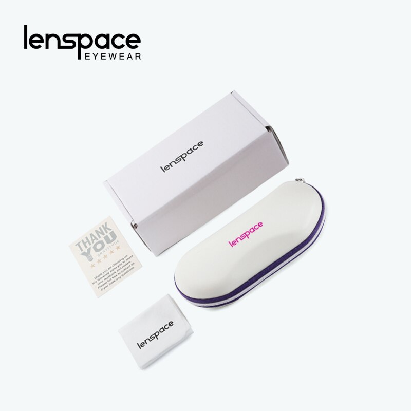 Lanspace-gafas redondas con montura de cristal para mujer, lentes transparentes Vintage, para miopía, luz azul