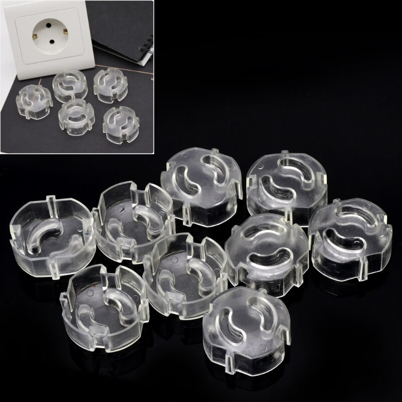 10Pcs Eu Kids Veiligheid Stopcontact Cover Bescherming Baby Anti Elektrische Schok Baby Care