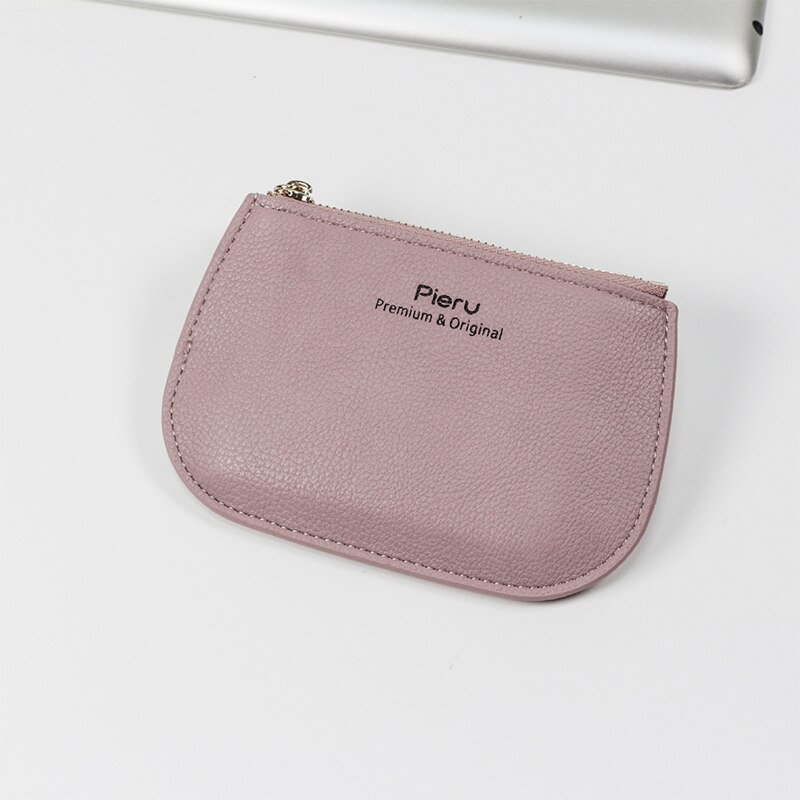 Style Small Daisy Coin Purse Women Temperament Zipper Coin Purse Korean Style Literary Style Portable Durable MiniPouch: C-light purple