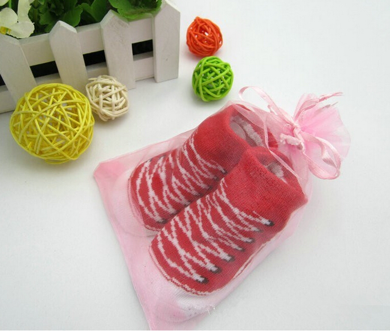 Infant Kleinkind Baby Jungen Mädchen Socken, Die Aussehen Wie Schuhe Anti-slip Baumwolle Innen Socke 0-6months Frieden Socken Schwarz weiß blau Rot