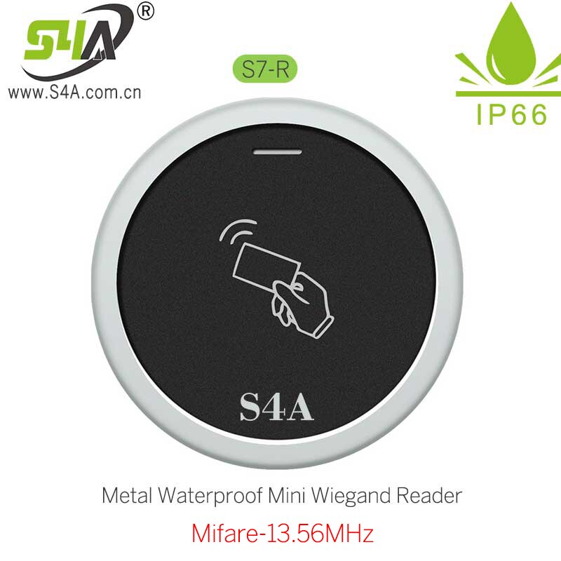 Waterproof IP66 RFID 125KHz Access Control Card Reader 125KHz Metal Security Entry Door Reader Wiegand 26 Output: IC