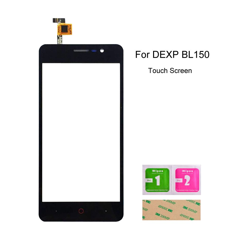 Touch Screen Panel Für DEXP BL150 BS650 Z355 Z455 Touchscreen Digitizer Glas Panel Sensor Front Glas Montage Teile: BL150 Black