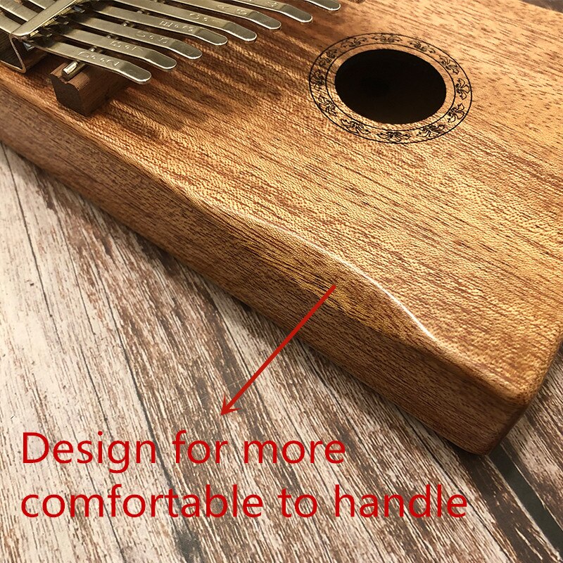 17 Key Kalimba African solid Mahogany Thumb Finger Piano Sanza 17 keys Solid Wood Kalimba Mbira Thumb