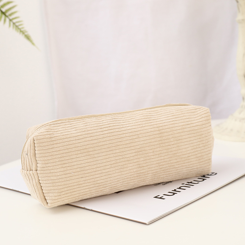 Estuche para lápices de pana bonito, estuche para bolígrafos con bordado de tiburón pequeño, para niñas y niños, suministros organizadores de papelería para escuela y oficina