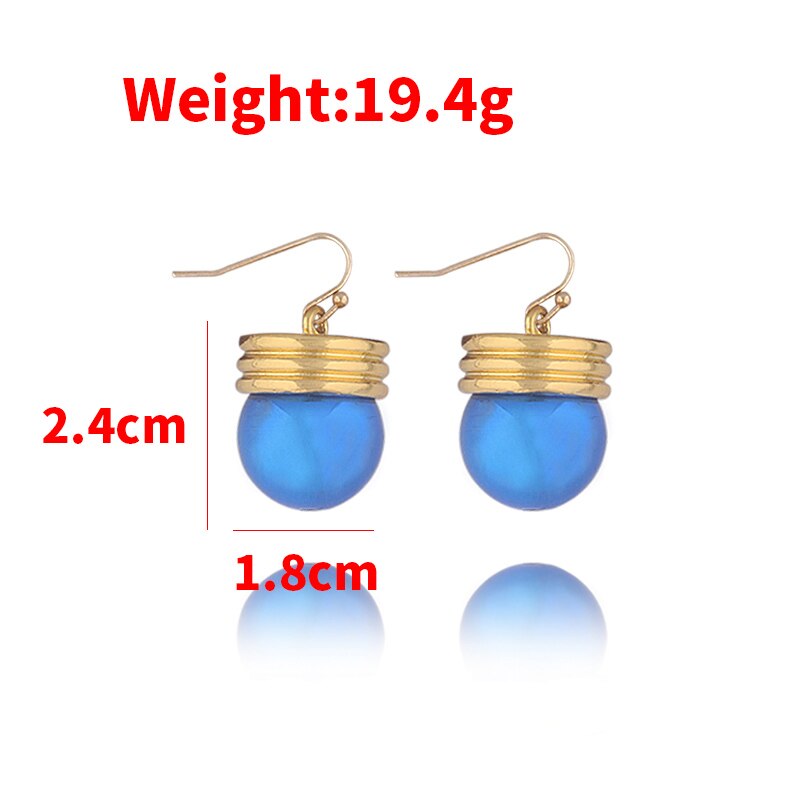 Anime Hunter X Hunter Earrings Chrollo Lucilfer Original Blue Bulb Ear Hook Clip Men Women Cosplaying Fans Props Jewelry