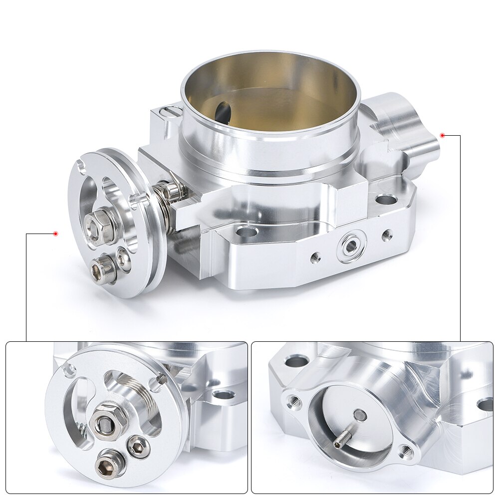 LZONE - Aluminum Silver Intake Manifold 70mm Throttle Body For Honda B16 B18 D16 F22 B20 D/B/H/F EG EK H22 JR6952