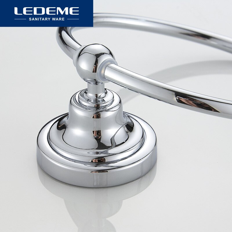 Ledeme Handdoekhouders Ronde Muur Gemonteerde Handdoek Houder Ringen Verchroomd Roestvrij Staal Badkamer Handdoekhouders Ring L1404