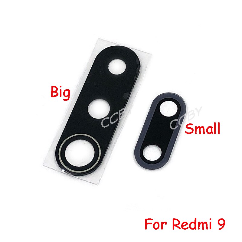 10Pcs Camera Glas Lens Voor Xiaomi Redmi 9 9T 9i 9C 9AT Note 9 9S Pro Max achter Bcak Camera Glass Cover Met Sticker