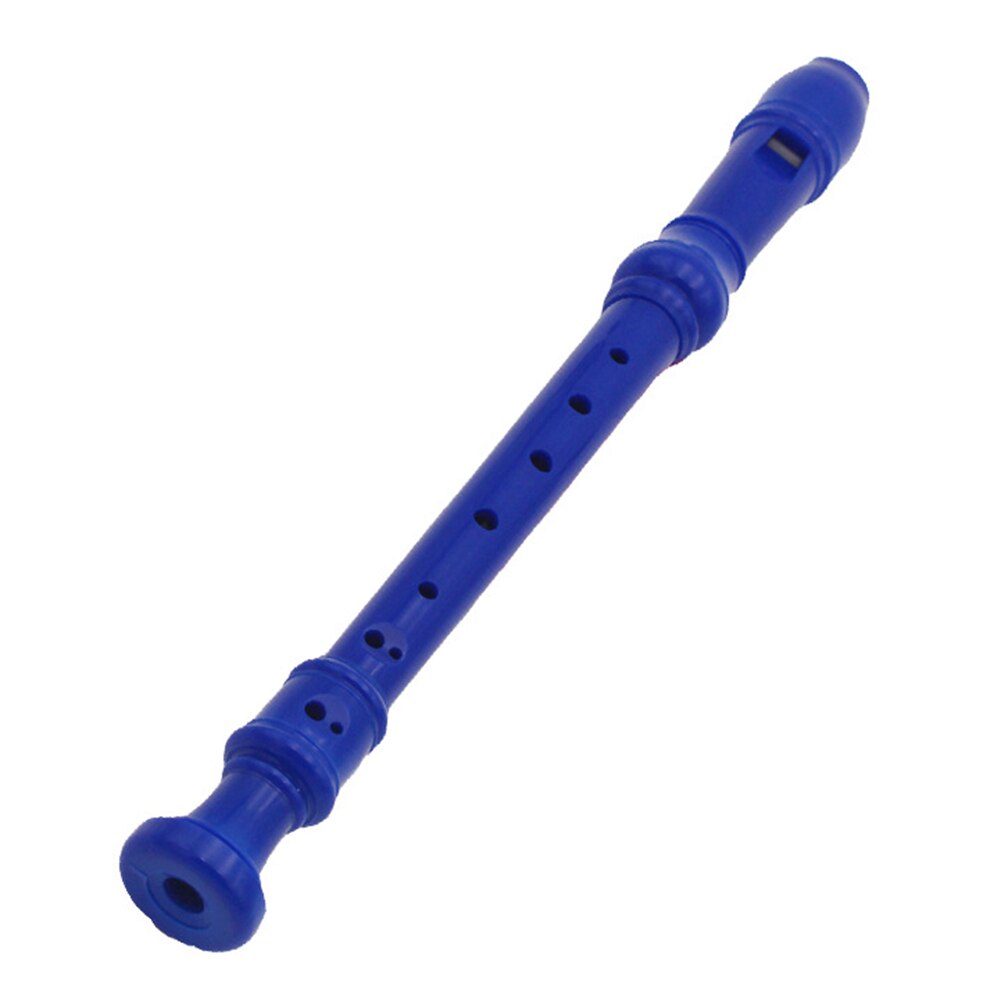 8-Hole Plastic Clarinet Soprano Recorder Kids Beginners Musical Instrument: Blue