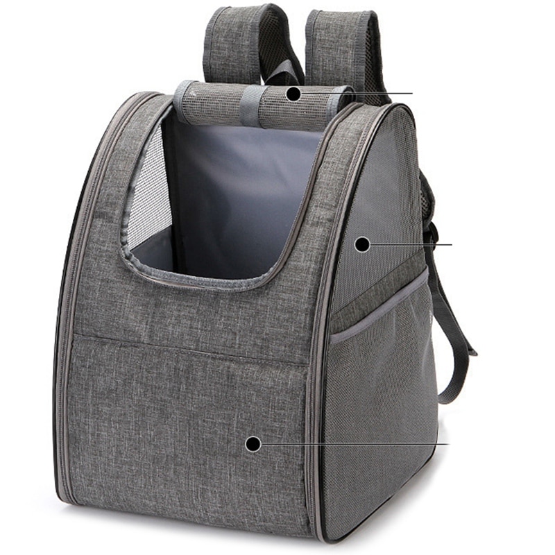 Hond Rugzak Carrier, Hond Carrier Rugzak Voor Kleine Honden Katten, geventileerde Ademende Pet Carrier Rugzak Kat Zak Voor Tr: Default Title
