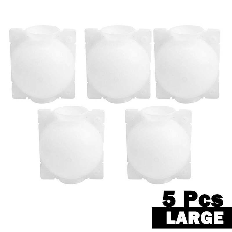 Protector de cultivo de plantas, contenedor de bolas de propagación de raíz de plantas, caja de injerto a raíz de jardín al aire libre: WHITE-5-L