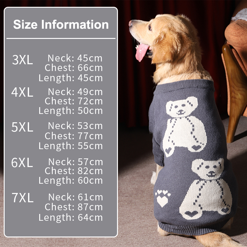 Hoopet snøfnugg varm rød genser til butikk hunder vinterutflukt myke kjæledyrklær julehundgenser ragdoll kattefrakk leverandører: Marineblå / 7xl
