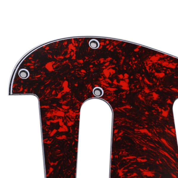Tooyful Red PVC Tortoise Shell Pickguard 3 Ply 11 Screw Holes For Stratocaster Style Strat Guitar SSS