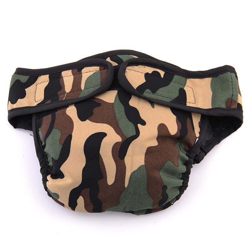 Hond Luier Shorts Fysiologische Broek Sanitaire Wasbare Duurzaam Shorts Slipje Menstruatie Ondergoed Slips Jumpsuit Voor Hond: Camouflage / M