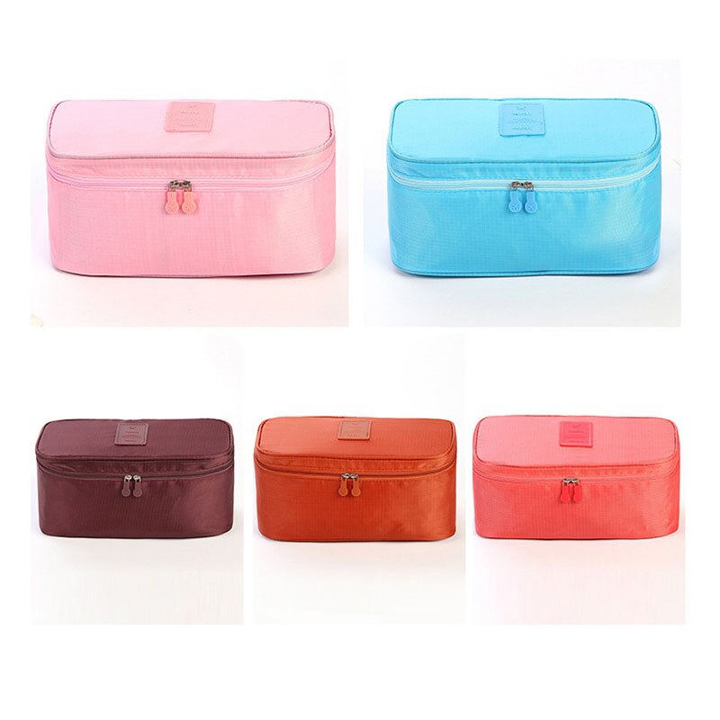 Ondergoed bh sokken organizer box draagbare reis doek verpakking opbergtas vrouwen cosmetische make-up etui koffer reisaccessoires
