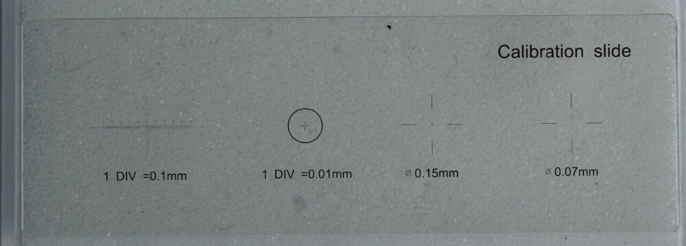 Scientific 5-in-one DIV=0.01mm Microscopestage Micrometer/ Calibration Micrometer Slide,Objective Micrometer