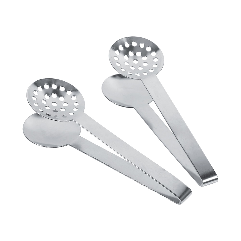 2 Stuks Kitchen Craft Tool Rvs Ronde Theezakje Tang Squeezer Holder Grip