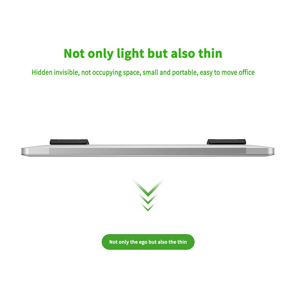 1Pair Mini Portable Invisible Laptop Holder Adjustable Cooling Stand Foldable Multifunctional Holder for Laptop Notebook