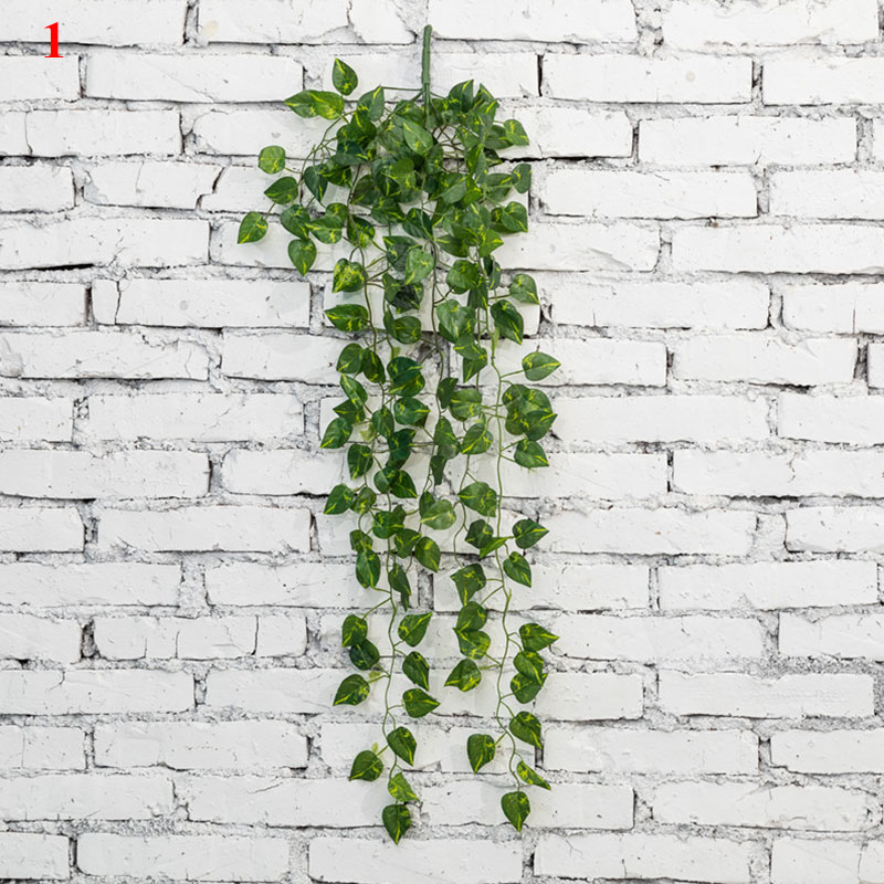 Plantas Artificiales de Pared Colgantes para Viñas, Simulación de Colgar, Hojas de Ratán, Ramas, Hoja Verde de Hiedra Decoración para Boda, para Casa, Otoño: 1