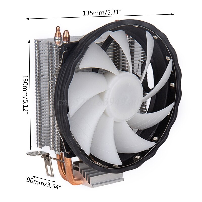 Copper Heatpipe CPU Cooler for Aurora Light Cooling Fan 90mm with RGB LGA Heatsink Radiator