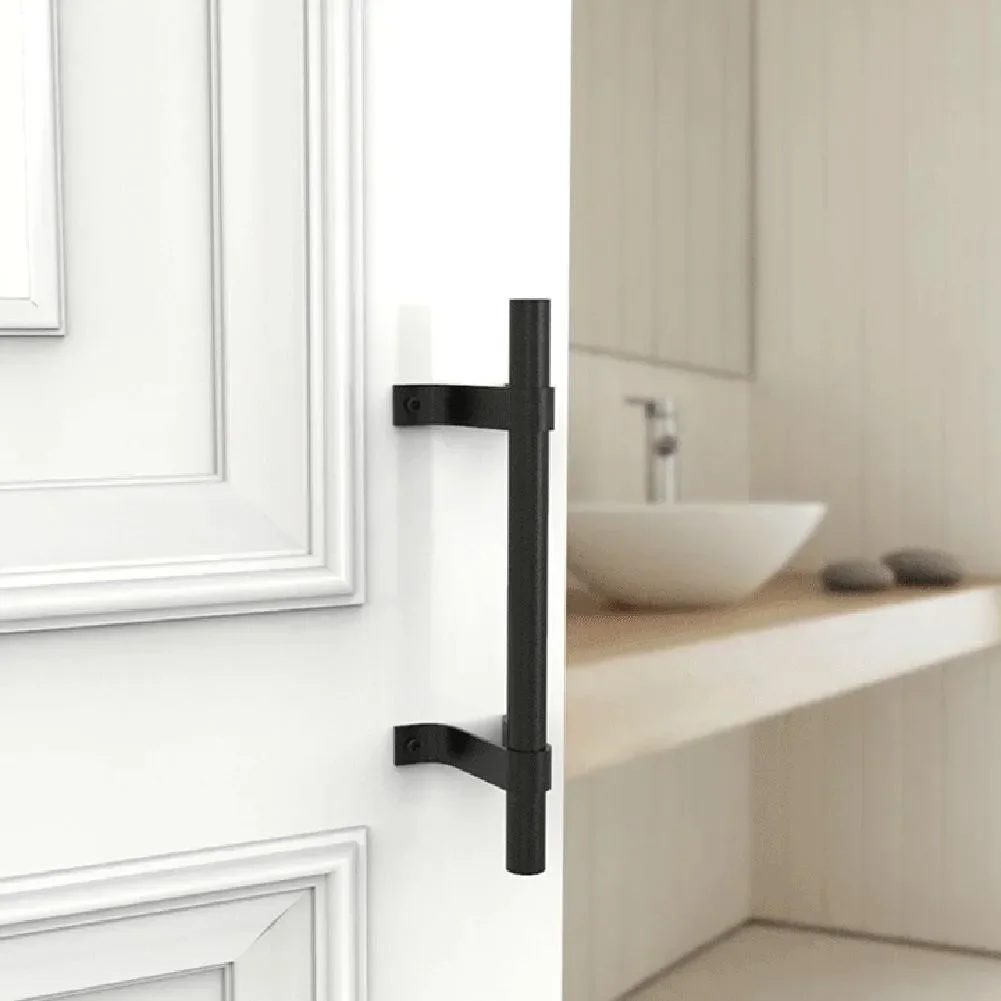 Kohlenstoffs tahl Scheunentor Griff Land Schiebe tor Zug griff alte Jahrgang Hardware- Holztür griffe Hardware-