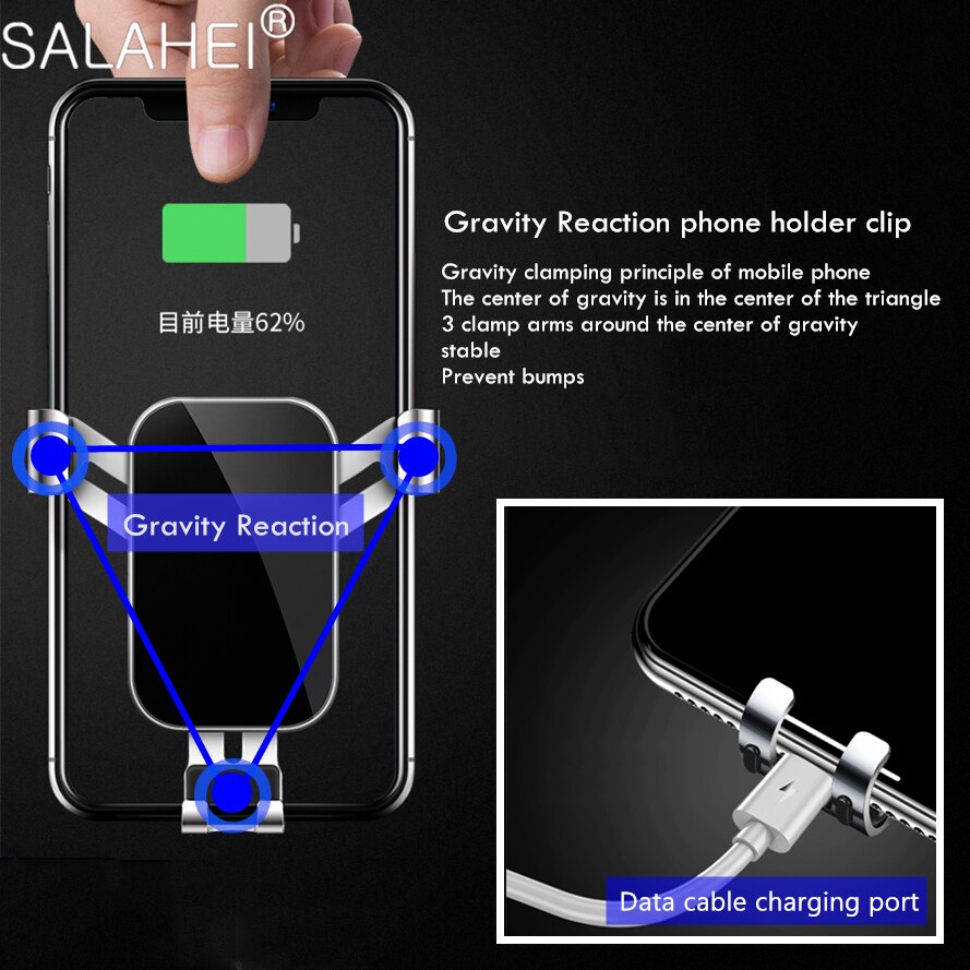 Car Mobile Phone Holder Adjustable Air Vent Mount For NISSAN Patrol Y62 Armada GPS Cell Phone Holder Stand