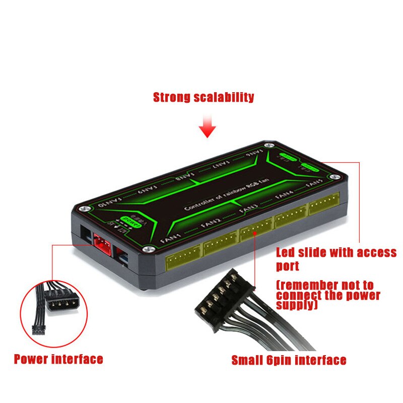 RGB Cooling Fan Computer Case Radiator Fan Adjustable RGB High Performance Quiet 120mm Case Fan PC PUO88