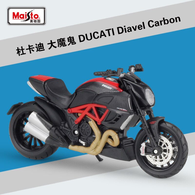 Maisto NUOVO 1:18 DUCATI panigale v4 Pressofuso In Lega Modello di Moto Praticabile Shork-Assorbitore Giocattolo Per I Regali Dei Bambini Toy Collection: Carbon