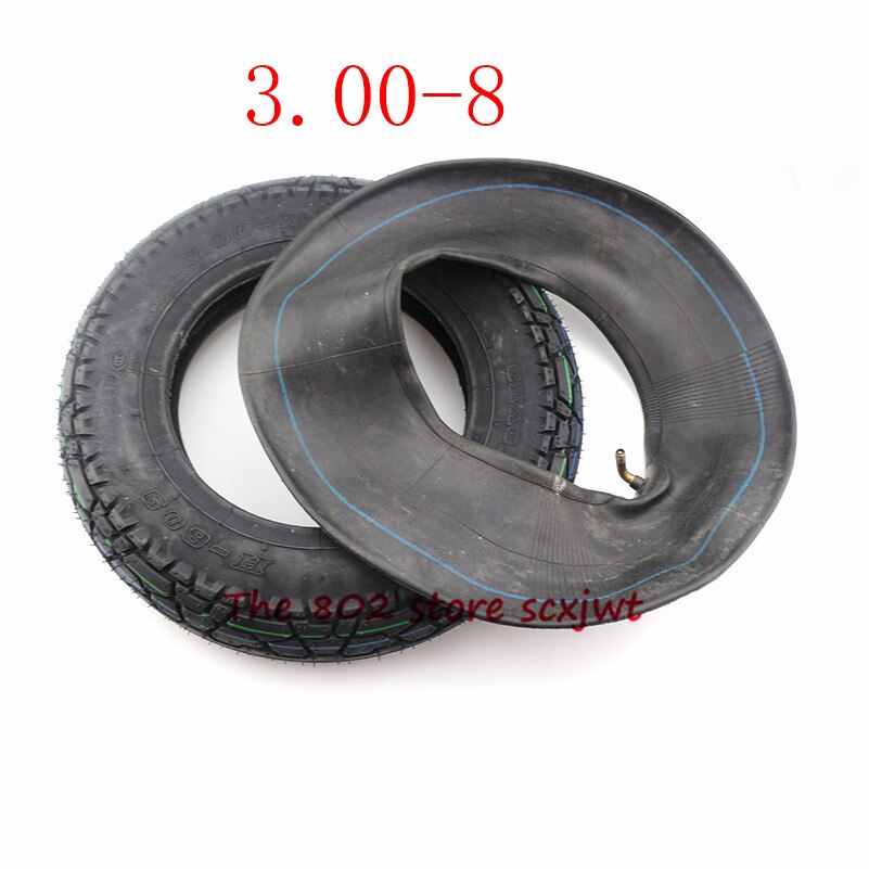 Super 3.00-8 inner and outer tire 3.00-8 tube tyre fits Gas and Electric Scooters Warehouse Vehicles Mini Motorcycle: tyre tube 90