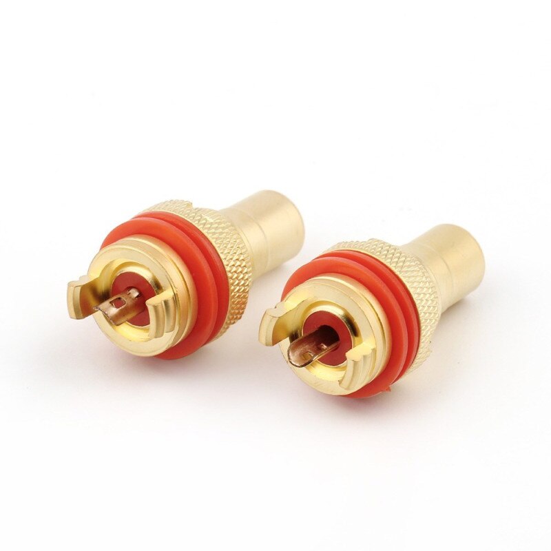 Rca-kontakt honhögtalarterminaler guld/rodiumpläterad koppar rca-uttag chassi cmc-kontakter audiojack hifi-adapterkontakt
