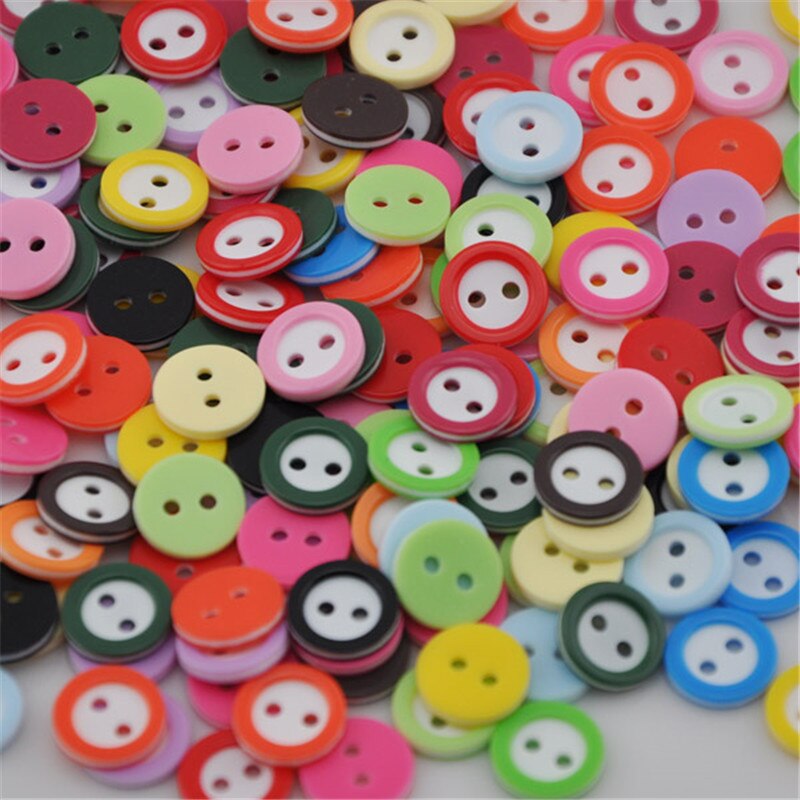 100PCS mix Assort Plastic Sewing Buttons, For Scrapbooking Sewing Craft Sewing Accessories Appliques PH98: Color 26
