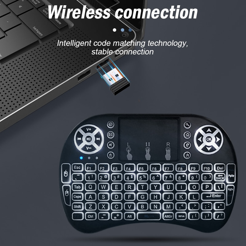 Drahtlose Mini-Tastatur Flugmaus 2 4g großes Touchpad Digital computer Trocken batterie USB-Aufladung Dual-Purpose-Tastatur